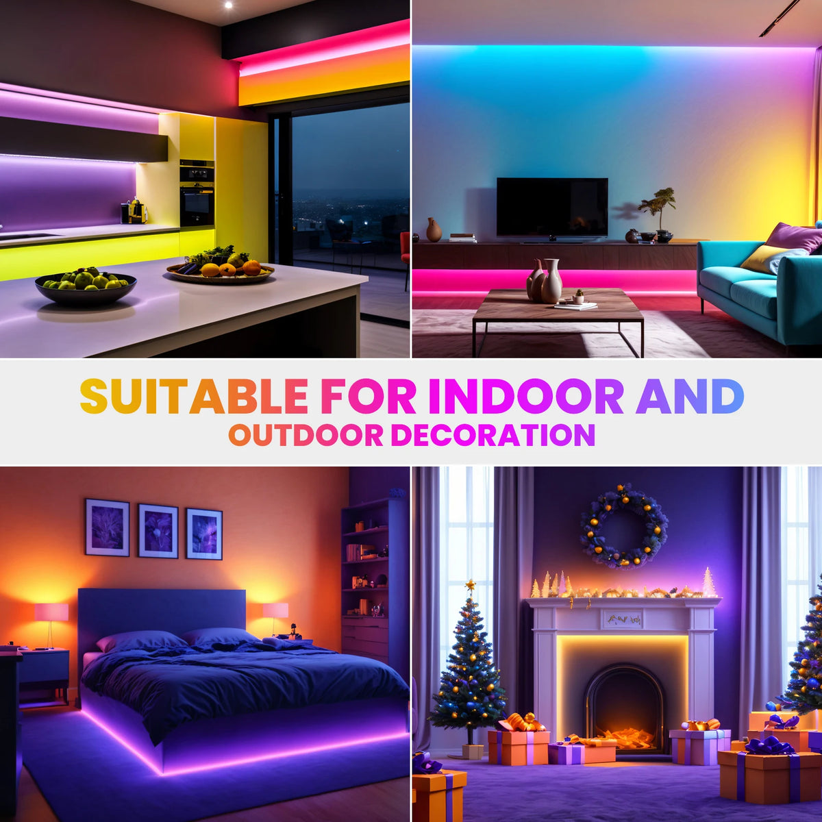 Premium RGB LED Neon LED Strip Light with Music Sync