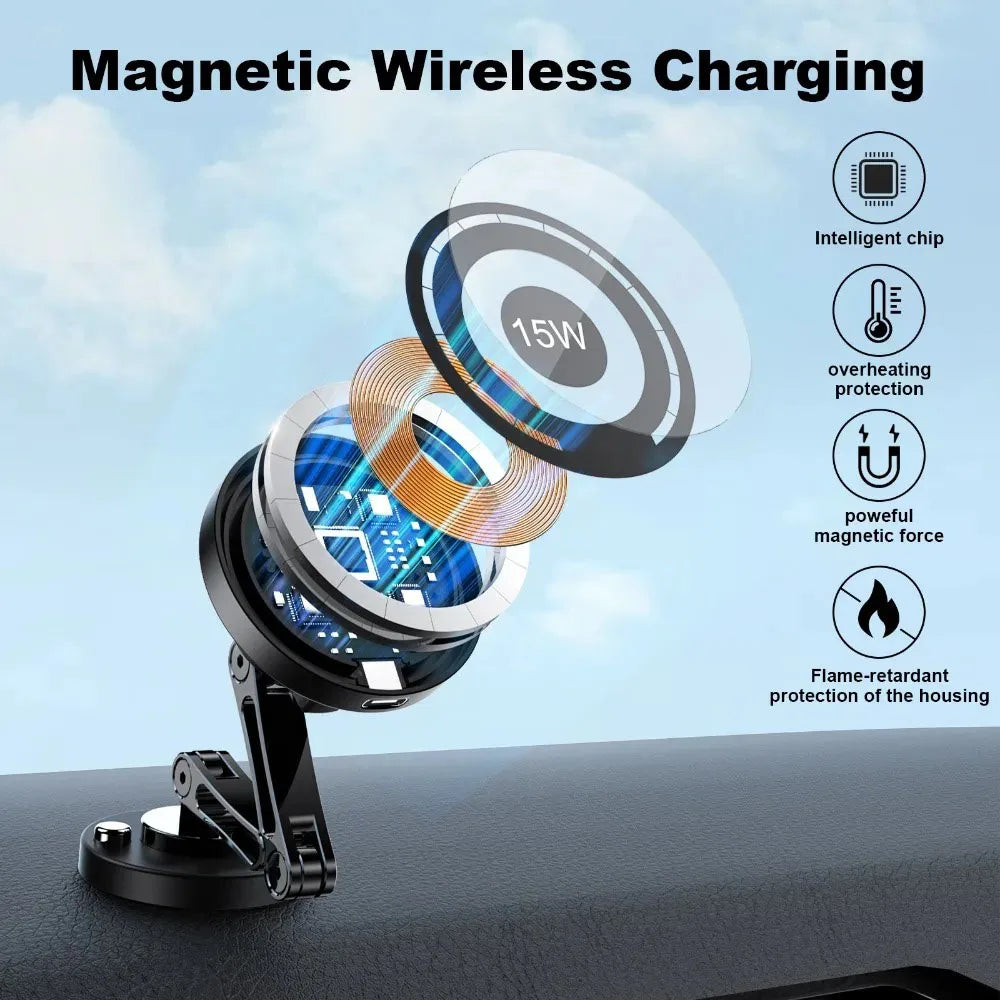 Premium Magnetic Wireless Car Charger Mount