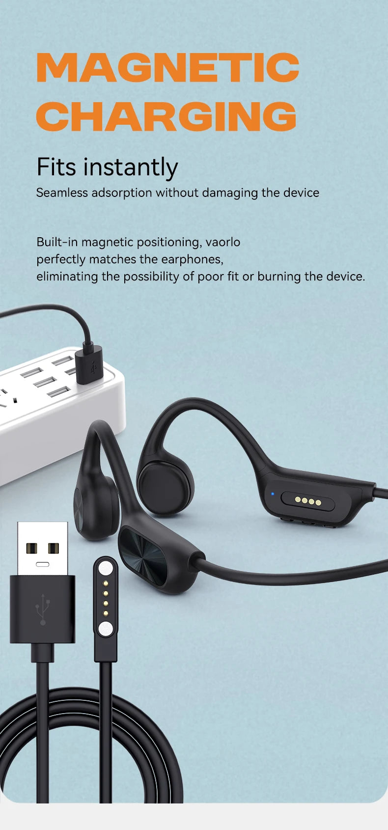 Premium Waterproof Bone Conduction Swimming Headphones
