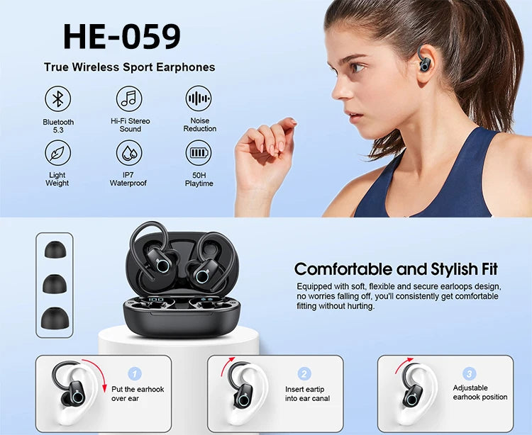 Premium Wireless Sports Earbuds
