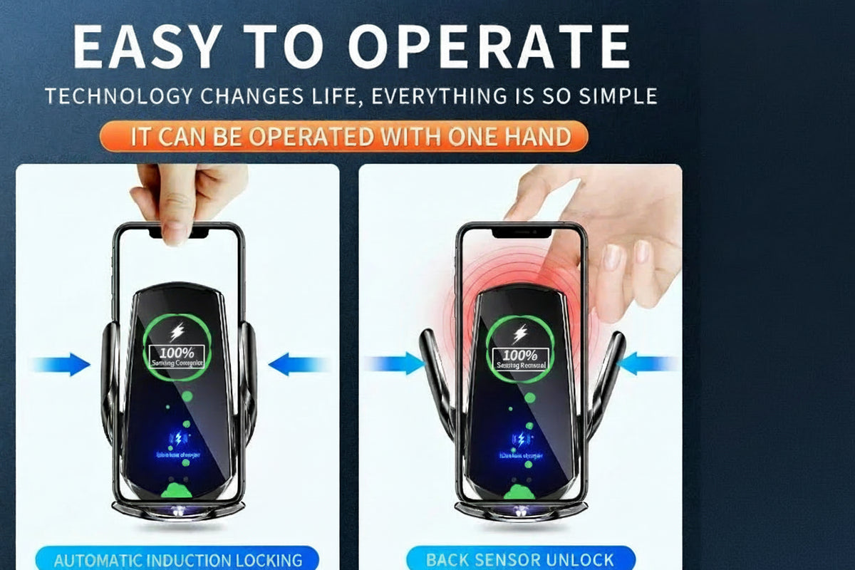 Premium Smart Sensor Car Wireless Charger