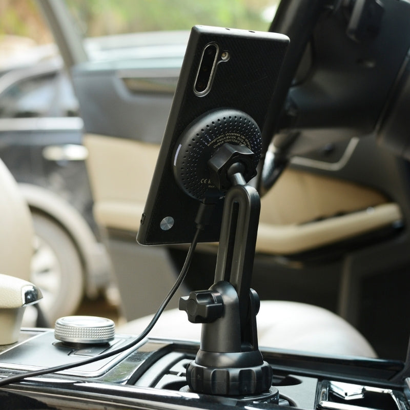 Soporte para portavasos con cargador inalámbrico MagSafe premium para coche
