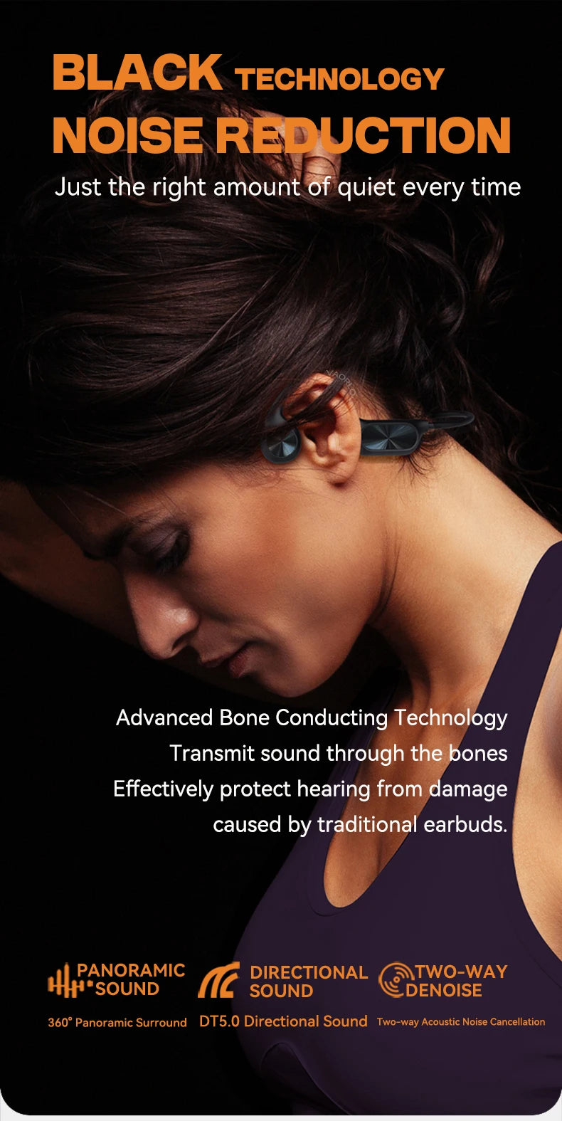 Premium Waterproof Bone Conduction Swimming Headphones