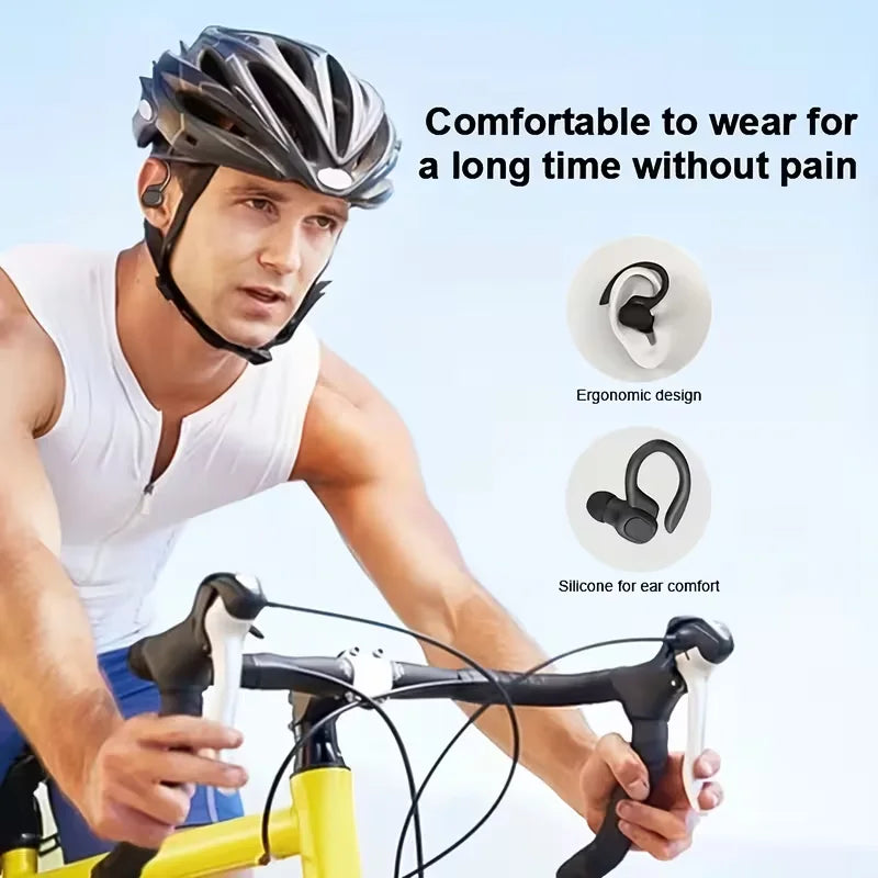 Premium Wireless Sports Earbuds With Secure Ear Hooks