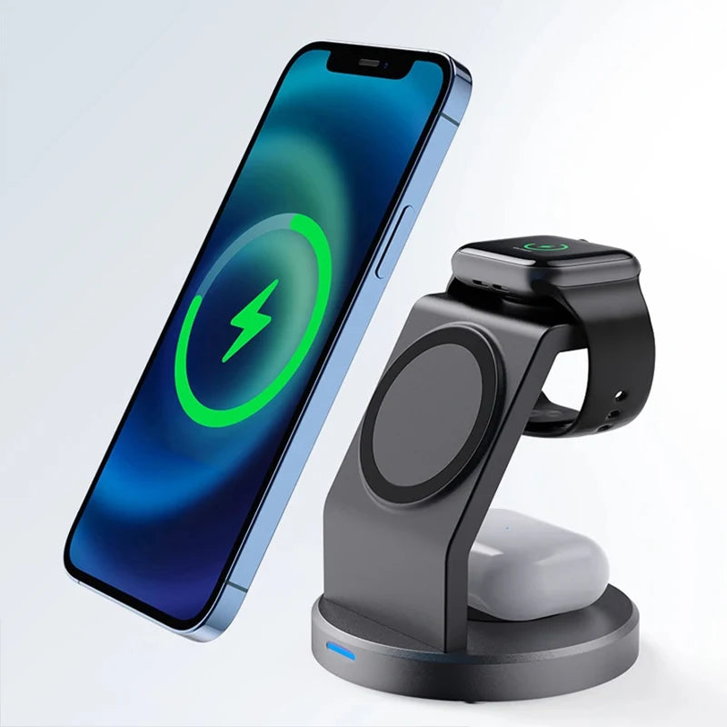 Premium 3 in 1 MagSafe Magnetic Wireless Charging Stand