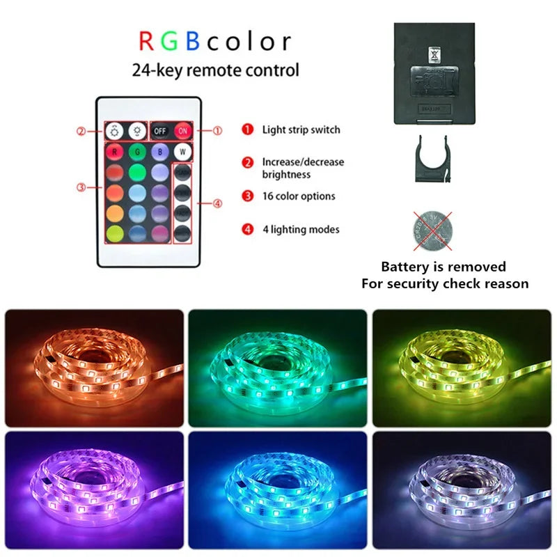 Tiras de luces LED RGB premium con sincronización de música