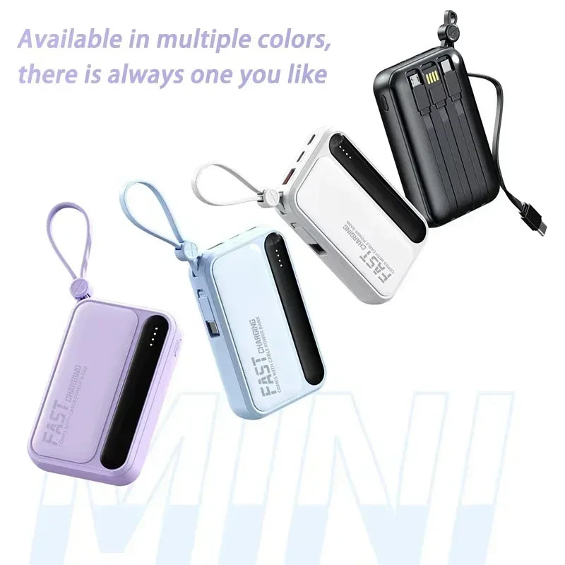 Power Bank Premium con cables 4 en 1 y pantalla digital