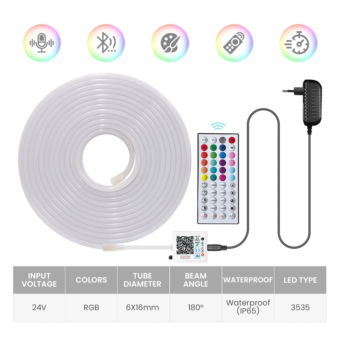 Premium RGB LED Neon LED Strip Light with Music Sync