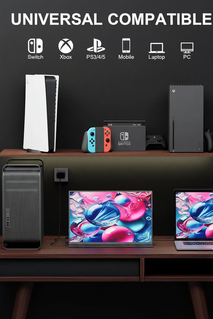 Monitor portátil premium de 17,3 pulgadas
