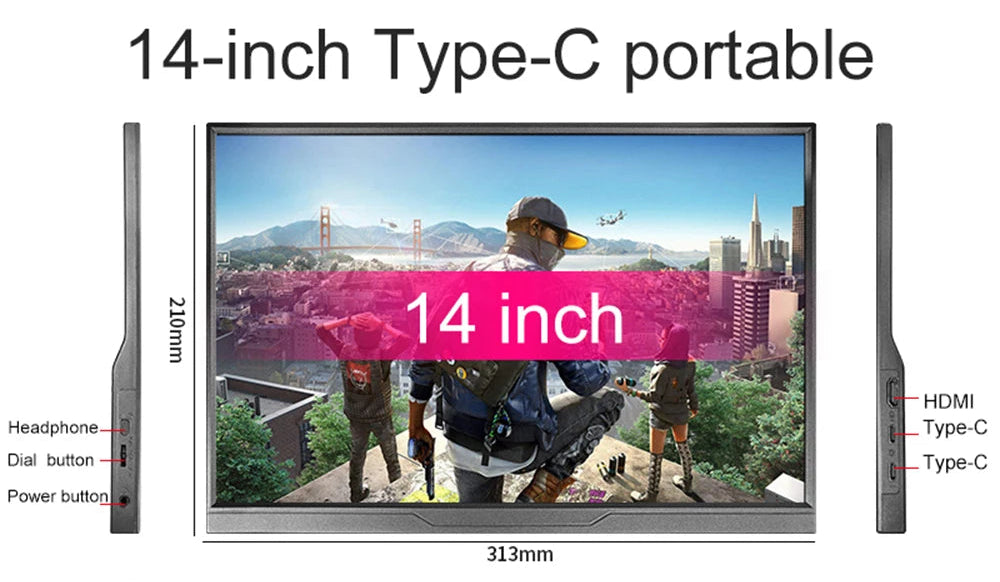 Premium 14 Inch Portable Monitor