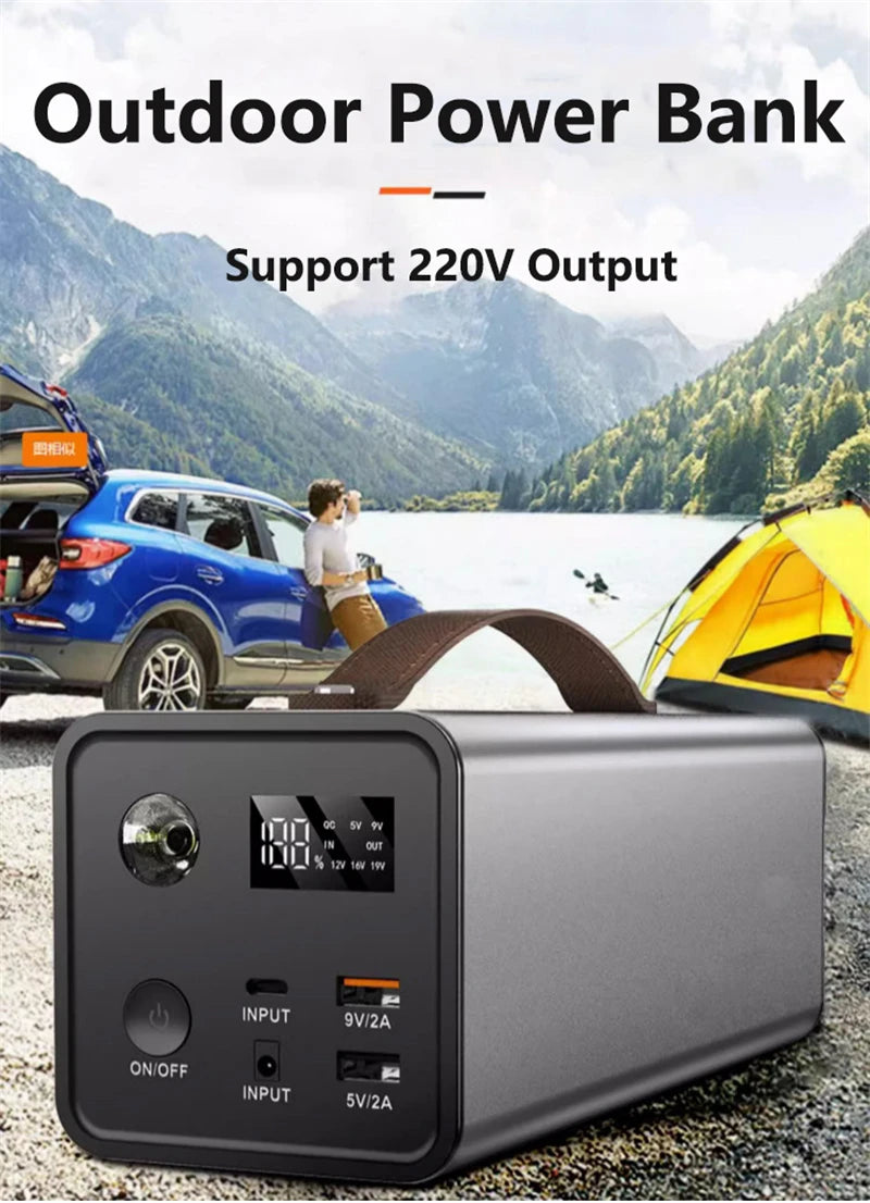 Premium Portable Power Station with AC Outlet & Fast Charging