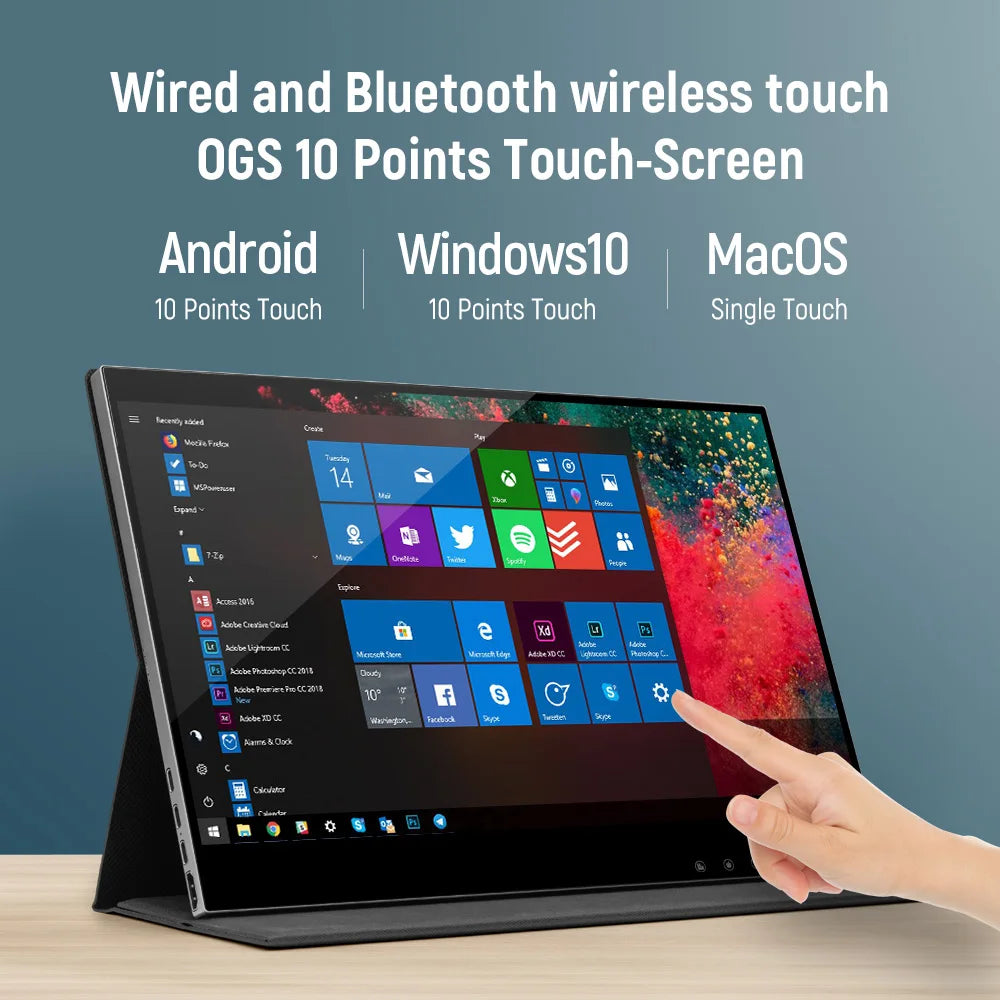 Premium 15.6 Inch OLED Capacitive Touch Portable Monitor