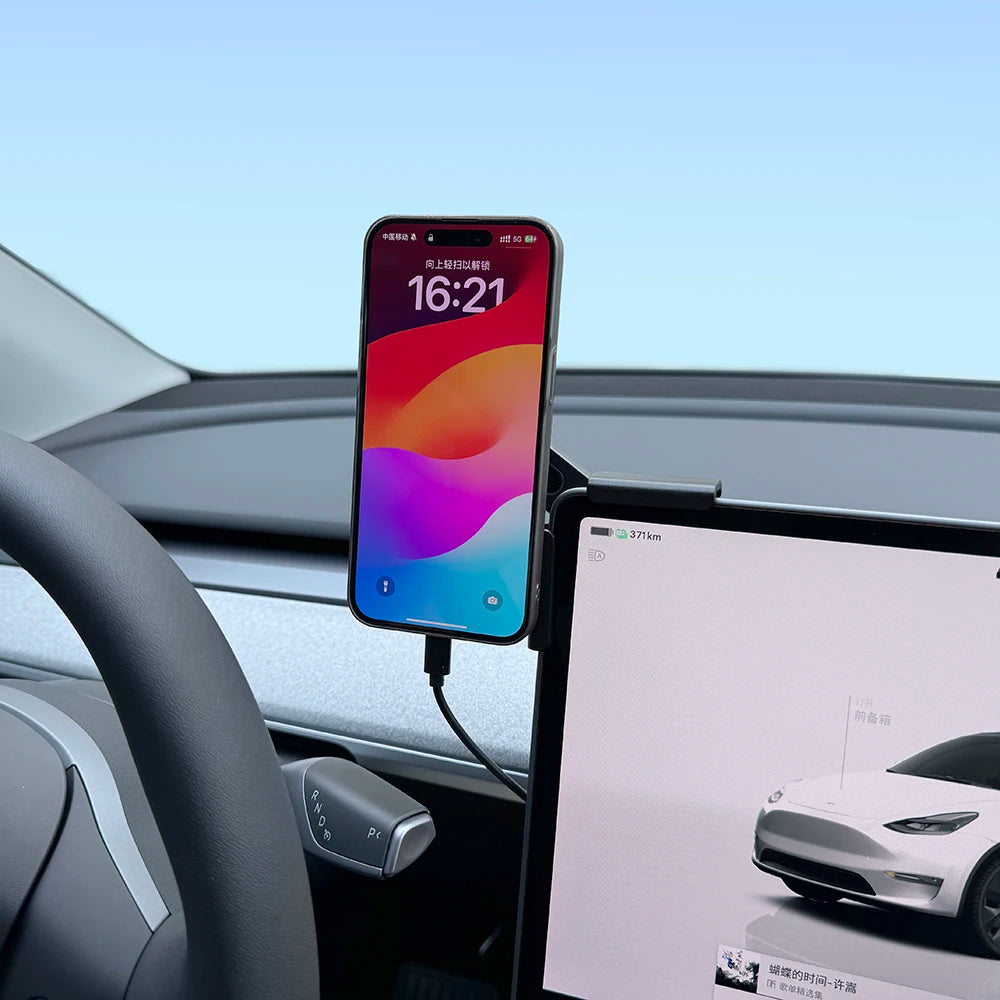 Soporte de carga inalámbrica magnética premium para coche