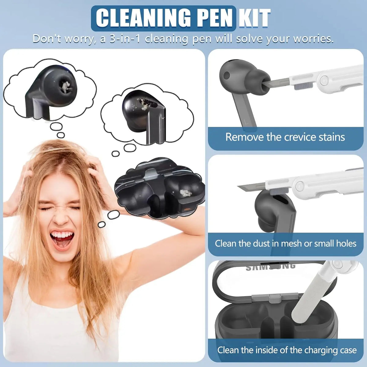 Premium Clear Case for Wireless Earbuds