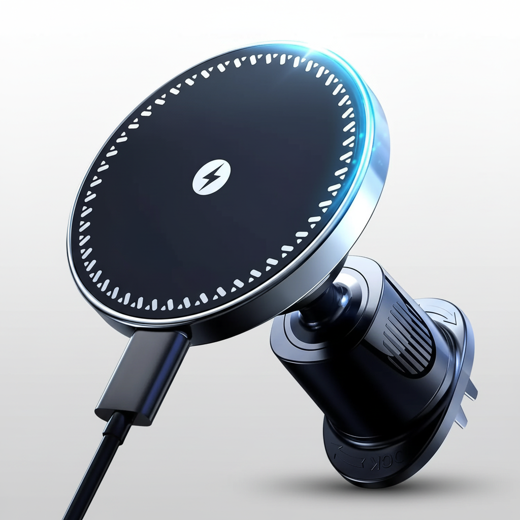 Car Wireless Charger - Gray Gradient