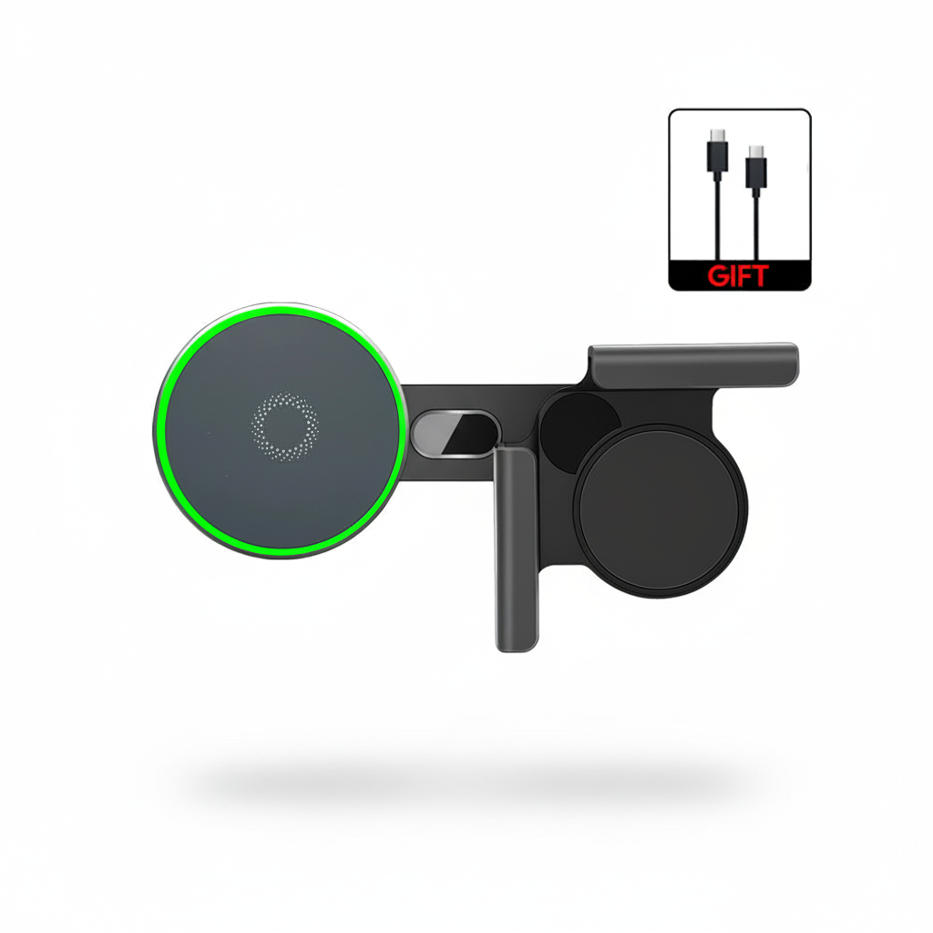 Car Wireless Charger - Green LED Clean