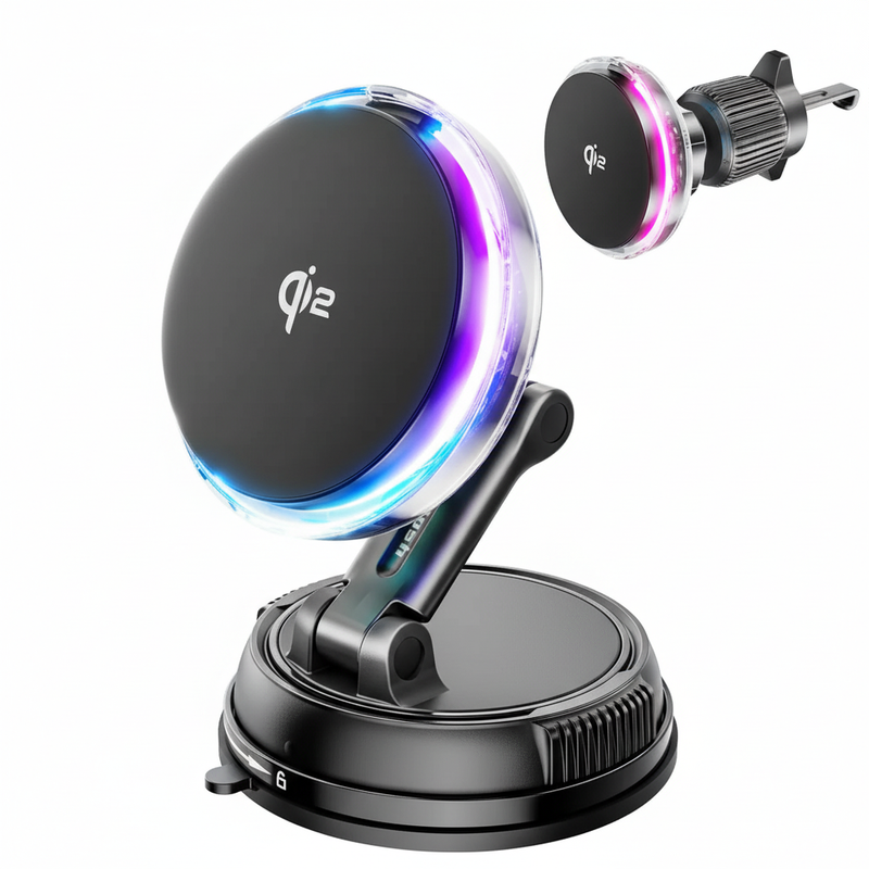 Enhanced Qi2 Wireless Car Charger - Professional Quality
