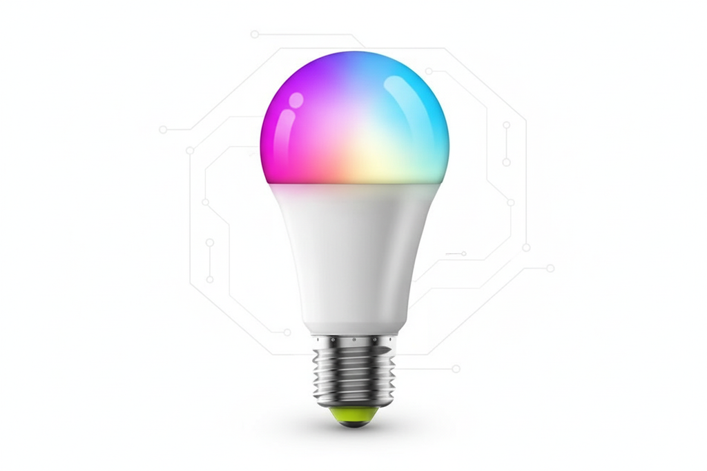 Exact Smart Bulb with Geometric Background
