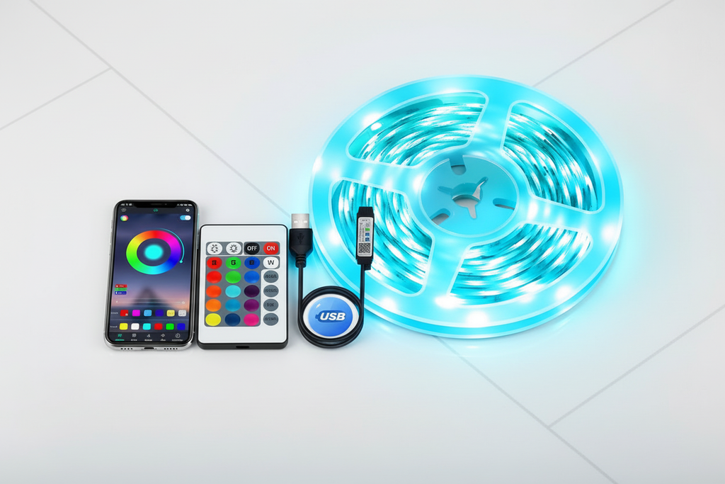 LED Strip in Blue Mode