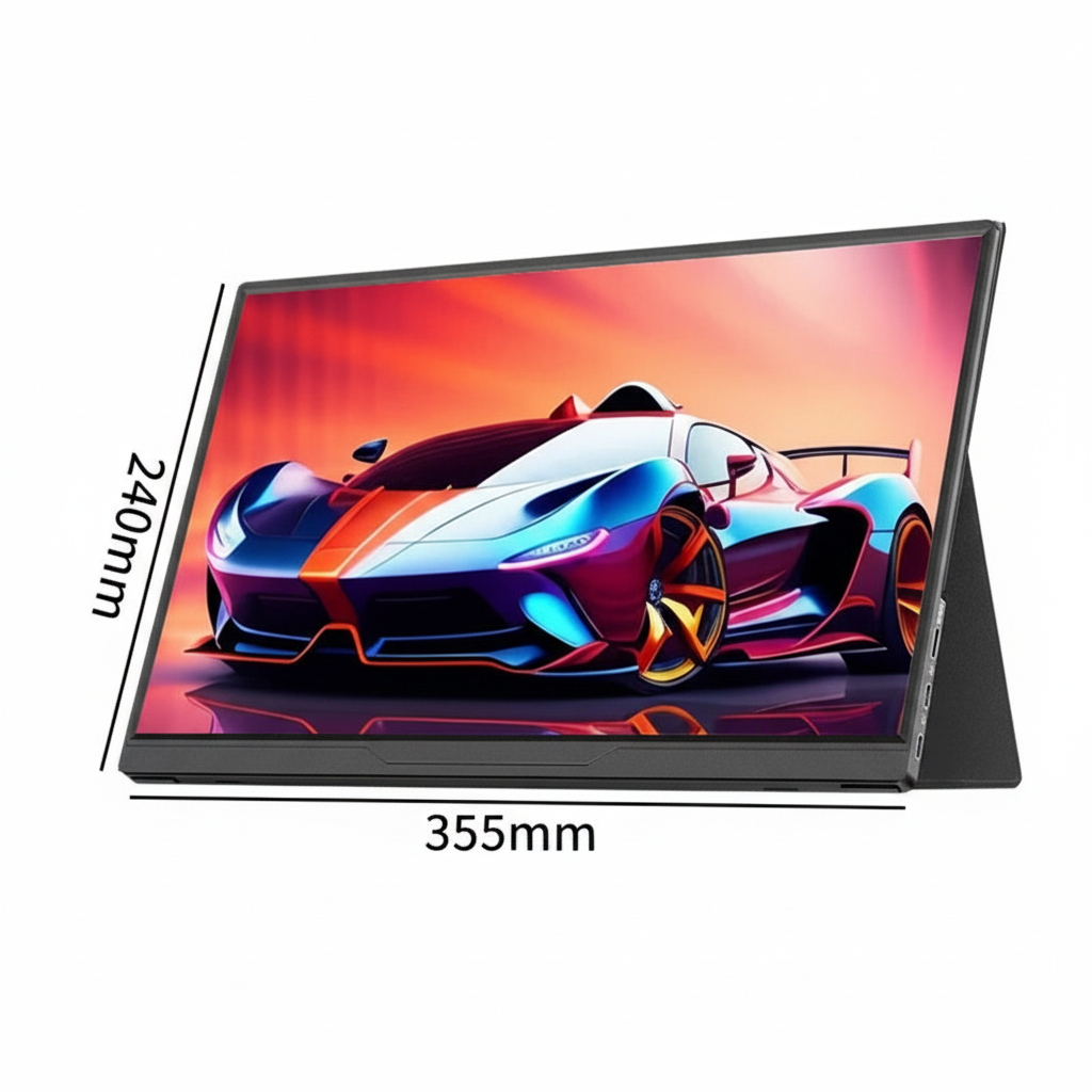 Premium 16" Monitor with Dimensions