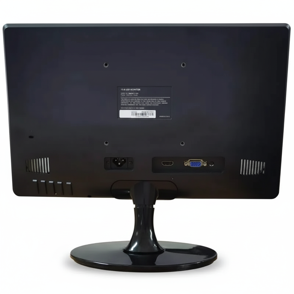 Premium Desktop LED Monitor - Back