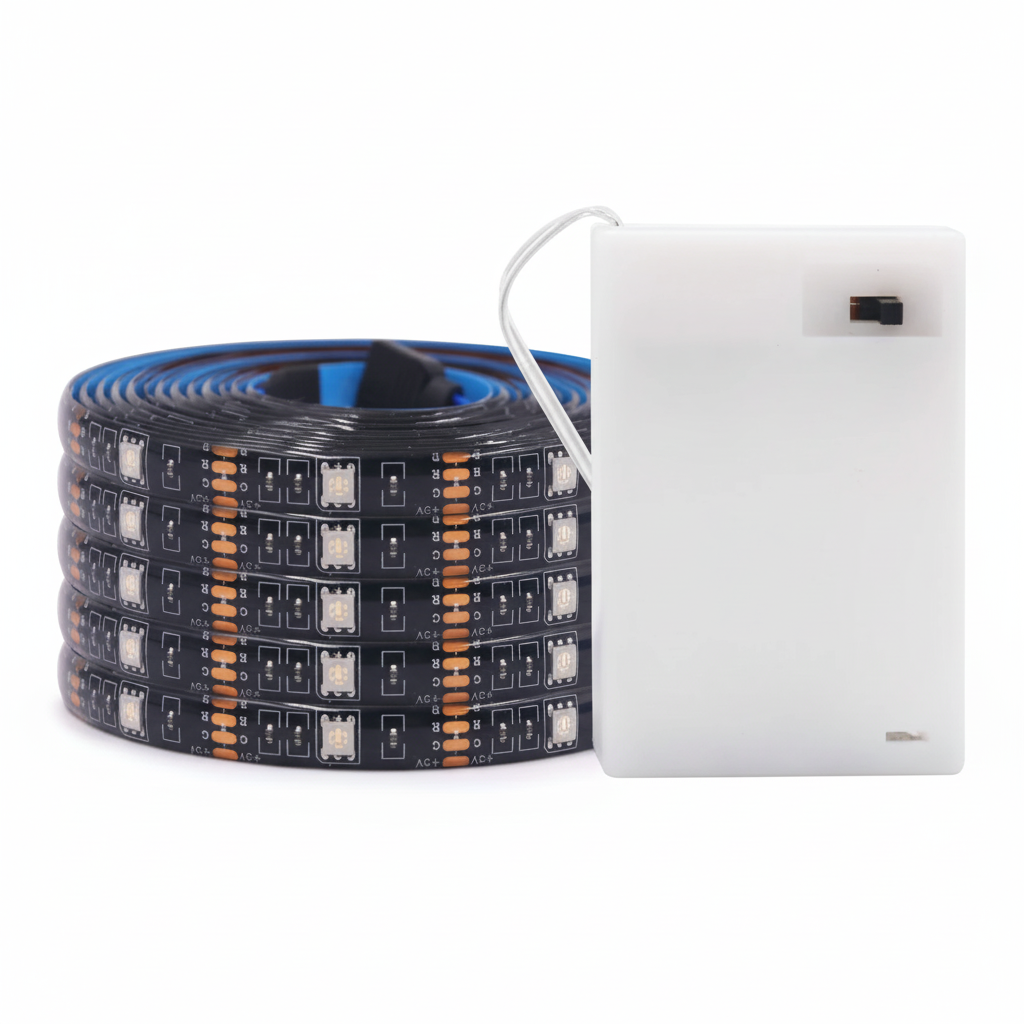 Professional LED Strip Stacked Coil on White