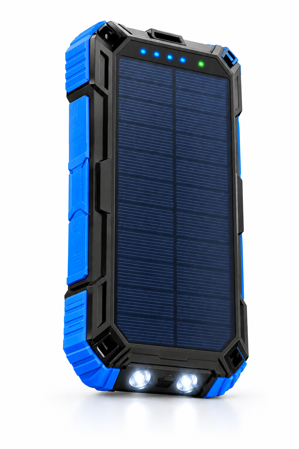 Premium Solar Power Bank with 4 Built in Cables & Fast Charging for Camping