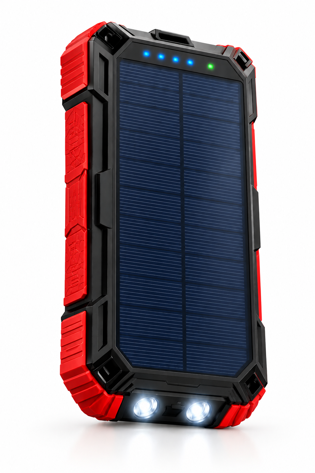 Premium Solar Power Bank with 4 Built in Cables & Fast Charging for Camping